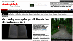 What Frankensicht.de website looked like in 2017 (6 years ago)