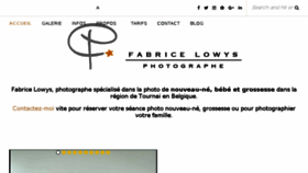 What Fabricelowys.com website looked like in 2017 (6 years ago)