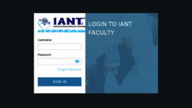 What Facultyerp.iant.in website looked like in 2017 (6 years ago)