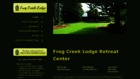 What Frogcreeklodge.com website looked like in 2017 (6 years ago)