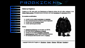 What Frogkick.nl website looked like in 2017 (6 years ago)