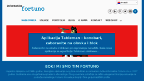 What Fortuno.hr website looked like in 2017 (6 years ago)