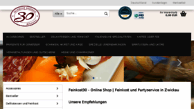 What Feinkost30.de website looked like in 2017 (6 years ago)