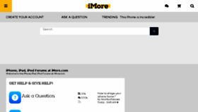 What Forums.imore.com website looked like in 2017 (6 years ago)