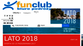 What Funclub.pl website looked like in 2017 (6 years ago)