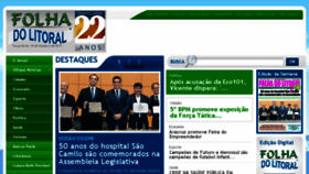 What Folhalitoral.com.br website looked like in 2017 (7 years ago)