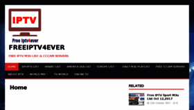 What Freeiptv4ever.com website looked like in 2017 (6 years ago)