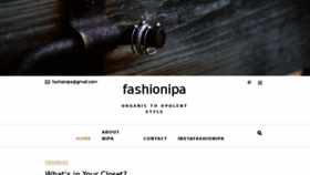 What Fashionipa.com website looked like in 2017 (6 years ago)