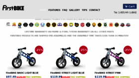 What Firstbike.us website looked like in 2017 (6 years ago)