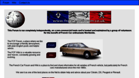 What Frenchcarforum.co.uk website looked like in 2017 (6 years ago)