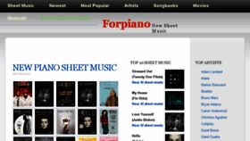 What Forpiano.com website looked like in 2017 (6 years ago)