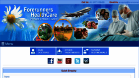 What Forerunnershealthcare.com website looked like in 2017 (6 years ago)