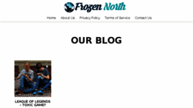 What Frozennorth.net website looked like in 2017 (6 years ago)