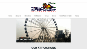 What Freijentertainment.com website looked like in 2017 (6 years ago)