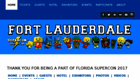 What Floridasupercon.com website looked like in 2017 (6 years ago)
