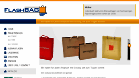What Flashbag.de website looked like in 2017 (6 years ago)