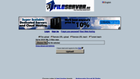 What Fileserver.cc website looked like in 2011 (12 years ago)