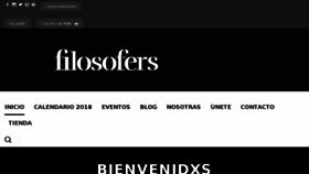 What Filosofers.com website looked like in 2017 (6 years ago)