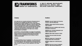 What Franworks.com website looked like in 2017 (6 years ago)
