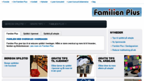What Familienplus.dk website looked like in 2017 (6 years ago)