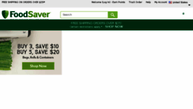 What Foodsaver.com website looked like in 2017 (6 years ago)
