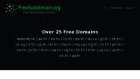 What Freesubdomain.org website looked like in 2017 (6 years ago)