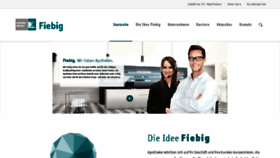 What Fiebig.de website looked like in 2017 (6 years ago)