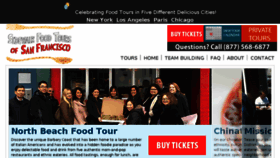 What Foodtoursofsanfrancisco.com website looked like in 2017 (7 years ago)