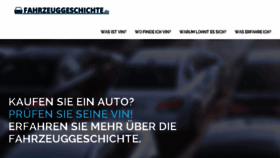 What Fahrzeuggeschichte.de website looked like in 2017 (6 years ago)