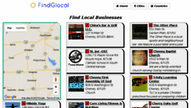 What Findglocal.com website looked like in 2017 (6 years ago)