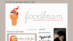 What Foodbeam.com website looked like in 2017 (6 years ago)
