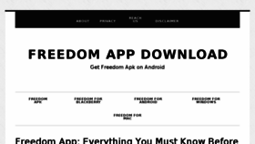 What Freedomappz.com website looked like in 2017 (6 years ago)