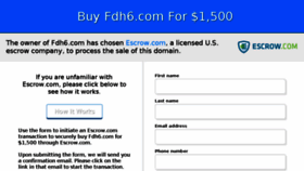 What Fdh6.com website looked like in 2017 (6 years ago)