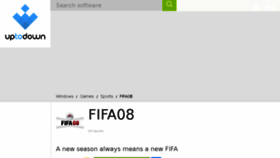 What Fifa08.en.uptodown.com website looked like in 2017 (6 years ago)