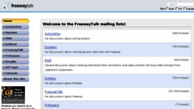 What Freewaytalk.net website looked like in 2017 (6 years ago)