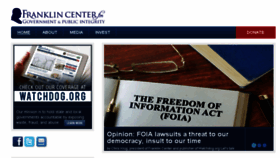 What Franklincenterhq.org website looked like in 2017 (6 years ago)