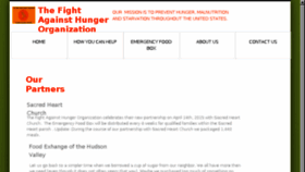 What Fightagainsthunger.org website looked like in 2017 (6 years ago)