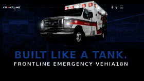 What Frontlineambulance.com website looked like in 2017 (6 years ago)