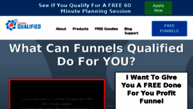 What Funnelsqualified.com website looked like in 2017 (6 years ago)