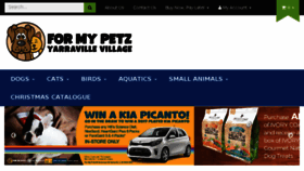 What Formypetz.com.au website looked like in 2017 (6 years ago)