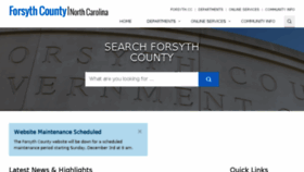 What Forsyth.cc website looked like in 2017 (6 years ago)