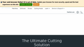 What Flowwaterjet.com website looked like in 2017 (7 years ago)
