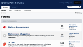What Forum.groovypost.com website looked like in 2017 (6 years ago)