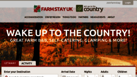 What Farmstay.co.uk website looked like in 2017 (6 years ago)