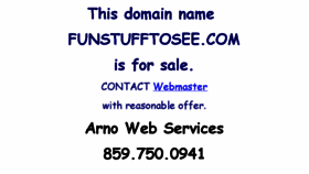 What Funstufftosee.com website looked like in 2017 (6 years ago)
