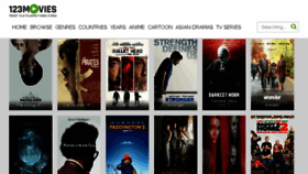 What F123movies.com website looked like in 2017 (6 years ago)