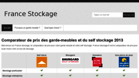What France-stockage.fr website looked like in 2017 (6 years ago)