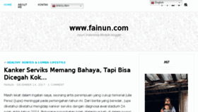 What Fainun.com website looked like in 2017 (6 years ago)