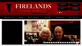 What Firelandsschools.org website looked like in 2017 (6 years ago)
