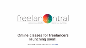 What Freelancentral.co.za website looked like in 2017 (6 years ago)